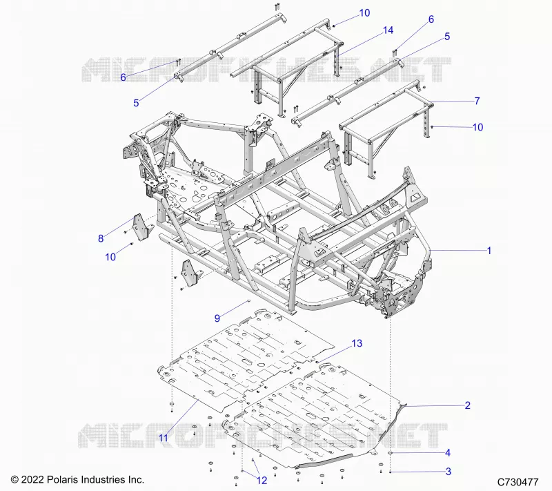 CHASSIS, MAIN FRAME AND ESQUÃD PLATES