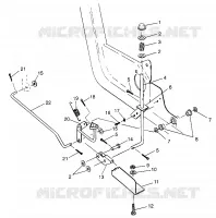 Y PEDAL FRENO DE ESTACIONAMIENTO NORWEGIAN BIG BOSS 6X6 400L N97AE38D (4940814081D01A)