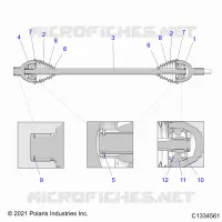 TREN, HALF SHAFT, FRONT