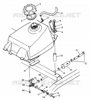 GASOLINA TANK Magnum 4X4 W968144 and Swedish Magnum 4X4 S968144 (4936053605A011)