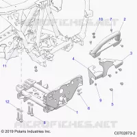 CHASIS, MOUNTING, FRONT GEARCASE