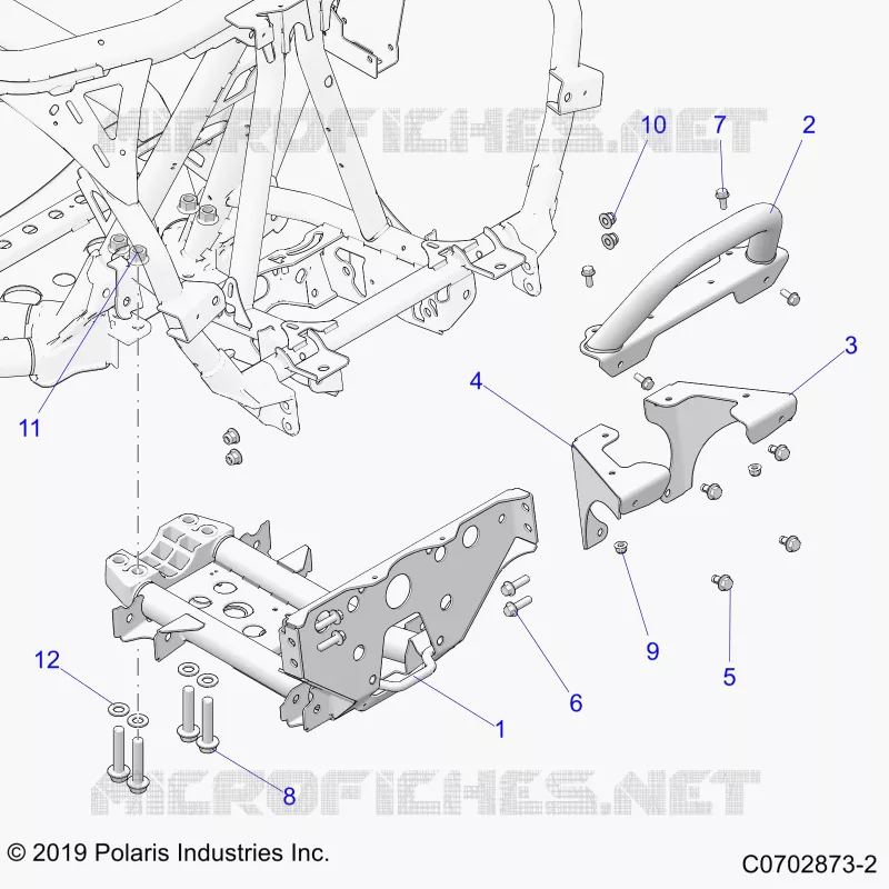 CHASIS, MOUNTING, FRONT GEARCASE
