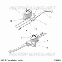 FRENO FRONTAL BRAKE LEVER AND MASTER CYLINDER