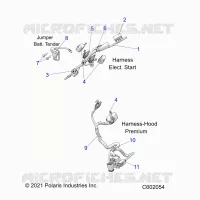 ELECTRICA, WIRE HARNESS, HOOD, ELEC. START