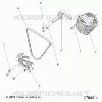 ENGINE, ENGINE, ALTERNADOR, FAN AND BELT