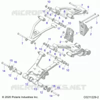 SUSPENSION TRASERA CONTROL ARM, MOUNTING
