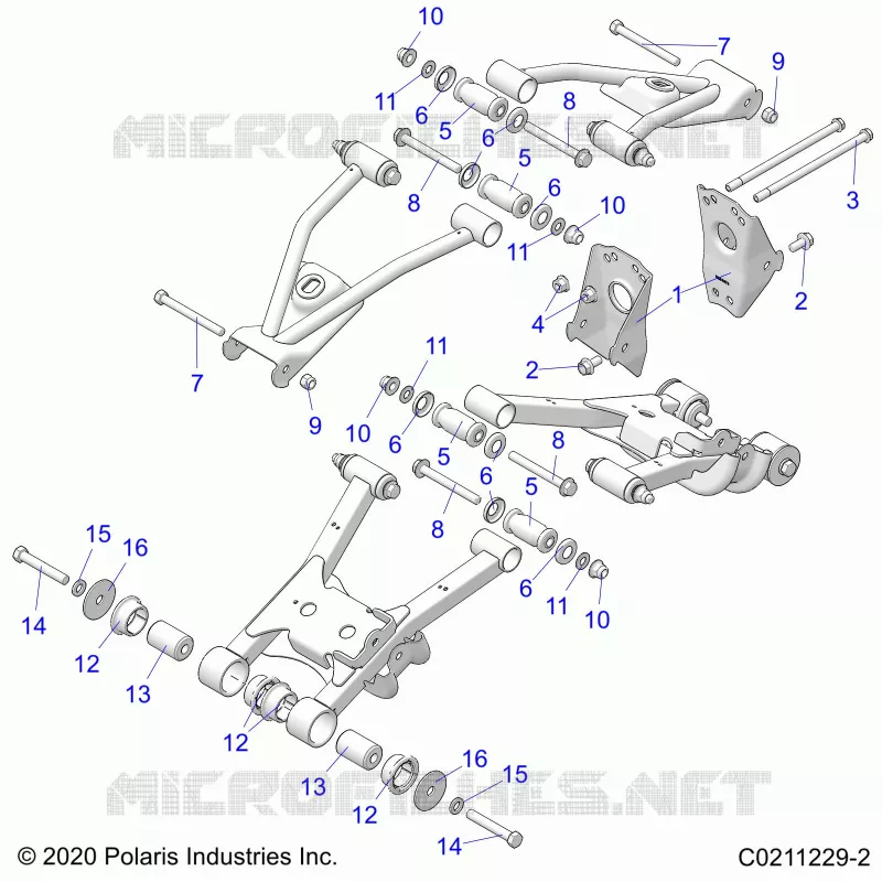 SUSPENSION TRASERA CONTROL ARM, MOUNTING