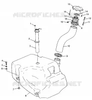 GASOLINA TANK HURRICANE B964466 and Intl. HURRICANE I964466 (4935733573A009)