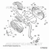 DRIVE TRAIN, TAPA DEL EMBRAGUE AND DUCTING