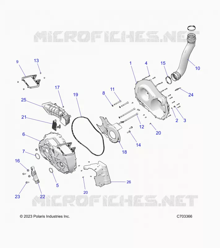 TREN, CLUTCH COVER AND DUCTING