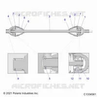 DRIVE TRAIN, HALF EJE TRASERO