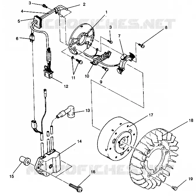 MAGNETO ASSEMBLY WIDETRAK GT 0942061 (49261126110036)