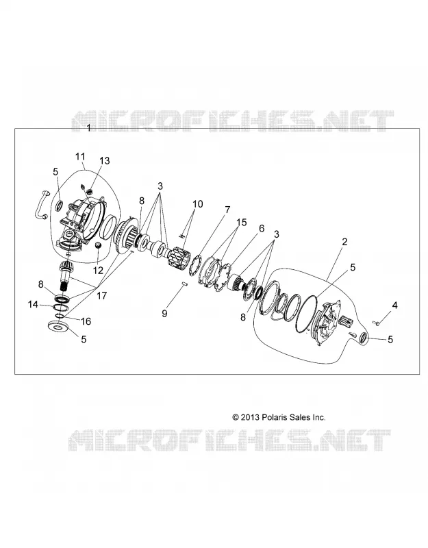 TREN, FRONT GEARCASE