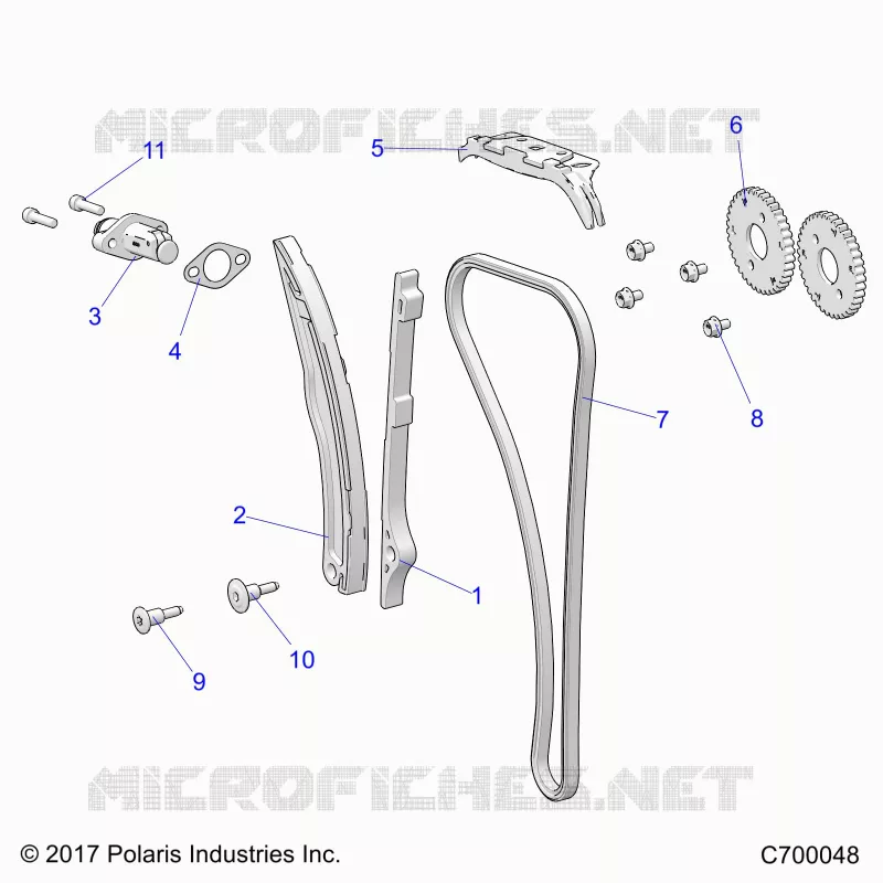 LA CADENA DE LEVAS AND TENSIONER