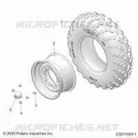 RUEDAS, FRONT TIRE