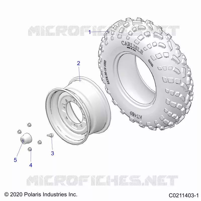 RUEDAS, FRONT TIRE