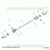 TREN, DRIVE SHAFT, FRONT