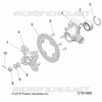 SUSPENSION TRASERA HUB AND BEARING CARRIER- A20SGE95AK (C101485)