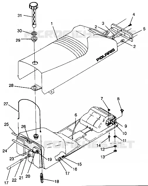 ASIENTO Y tanque de gas ASAMBLEA RXL 0940768 (4925062506003A)