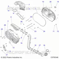 TREN, CLUTCH COVER AND DUCTING