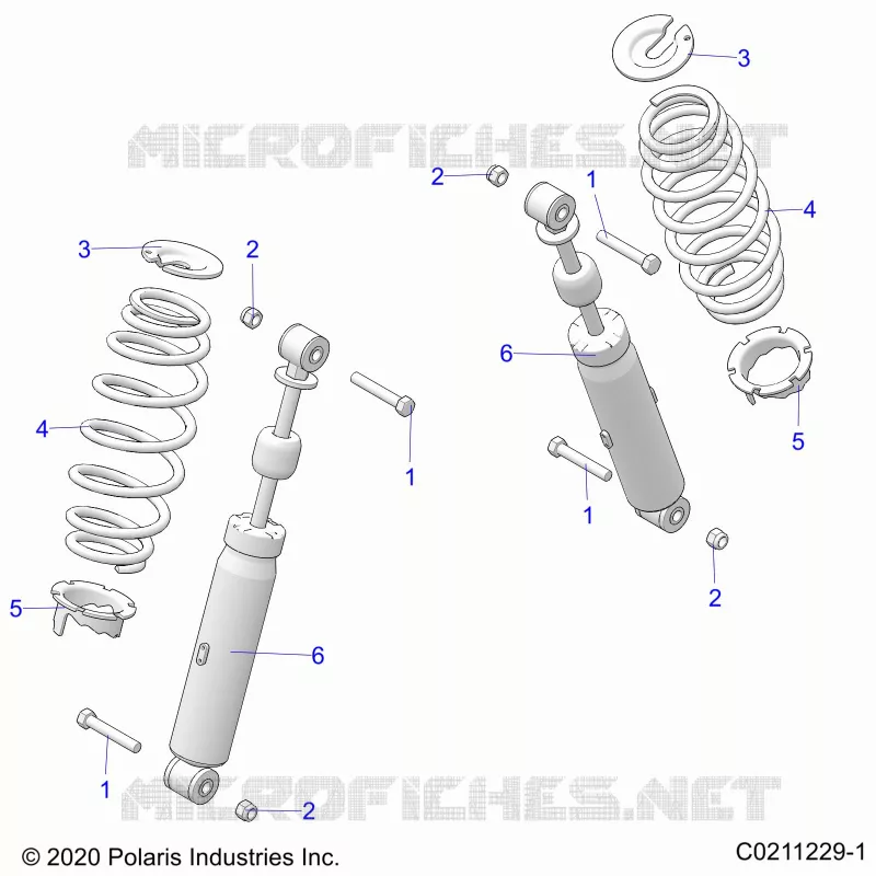 SUSPENSION TRASERA SHOCK AND MOUNTING