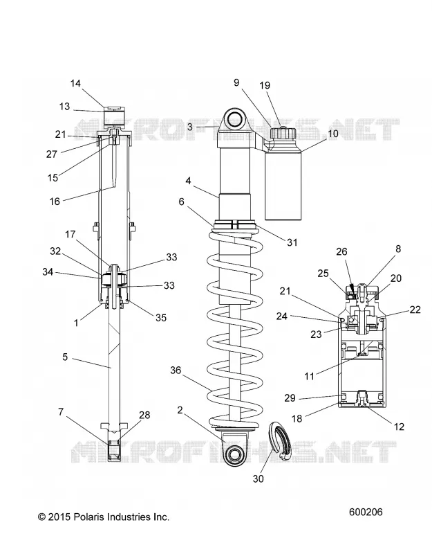 SUSPENSION, IFS CHOQUE W/RESERVOIR