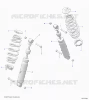 SUSPENSION TRASERA SHOCK AND MOUNTING
