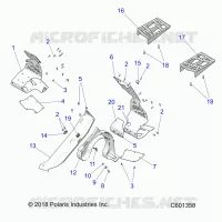 CHASSIS, PROTECCIÃ³N DEL EMBRAGUE AND FOOTRESTS