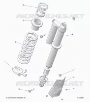 SUSPENSION, REAR MONTAJE DE DESCARGA