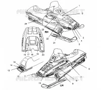 ETIQUETAS XLT RMK 0960956, XLT SKS 0960556 and EUROPEAN XLT SKS E960556 (4931813181A013)