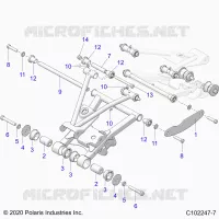 SUSPENSION TRASERA CONTROL ARM MOUNTING