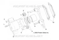 FRENO FRONTAL CALIPER [BUILT 9/15/14 AND BEFORE]