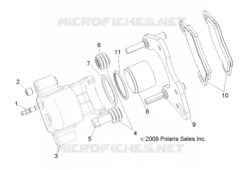 FRENO FRONTAL CALIPER [BUILT 9/15/14 AND BEFORE]