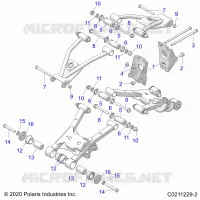 SUSPENSION TRASERA CONTROL ARM, MOUNTING
