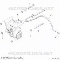 TREN, GEARCASE MOUNTING, REAR