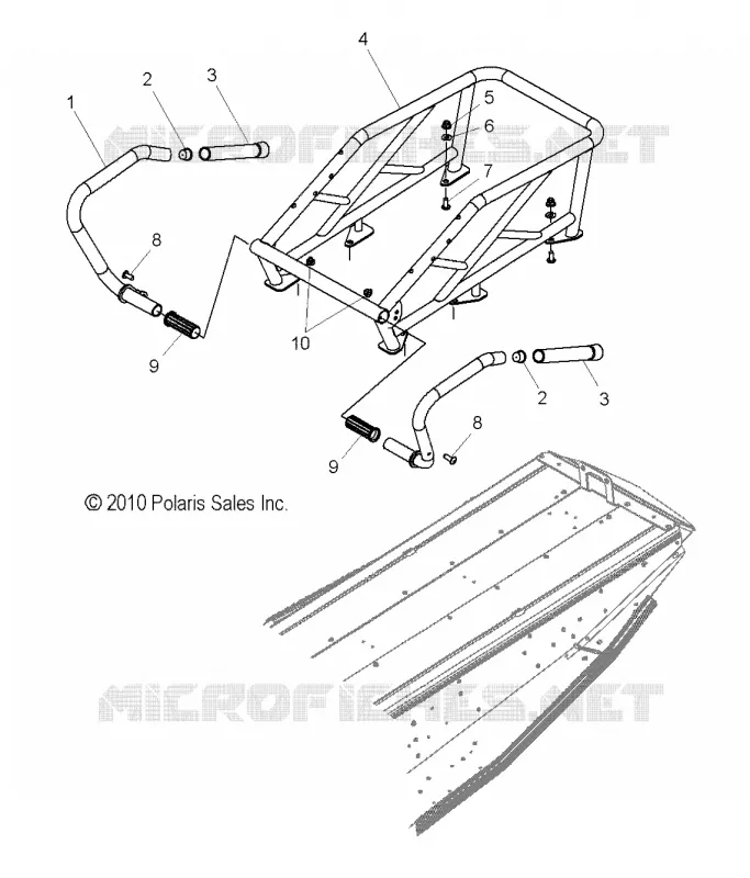 CHASIS, RACK and PASSENGER HAND HOLD