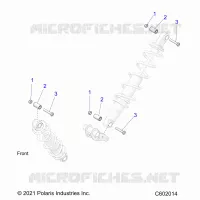 SUSPENSION, MONTAJE DE DESCARGA, REAR SUSP.