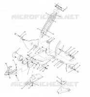 brazo oscilante WLD. / CHOQUE TRASERO ASSEMBLY 250 4x4 / W928127 (4922872287B013)