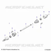 TREN, REAR DRIVE SHAFT