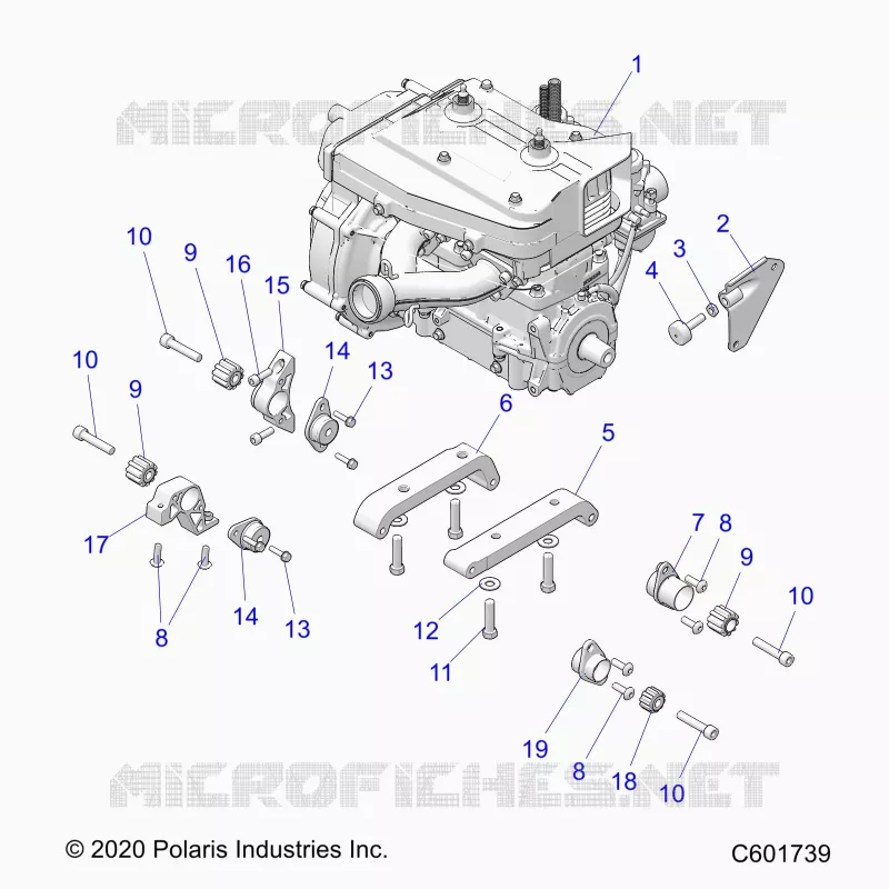 MOTOR, MOUNTING & LONG BLOCK