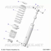 SUSPENSION, SHOCK TRASERO