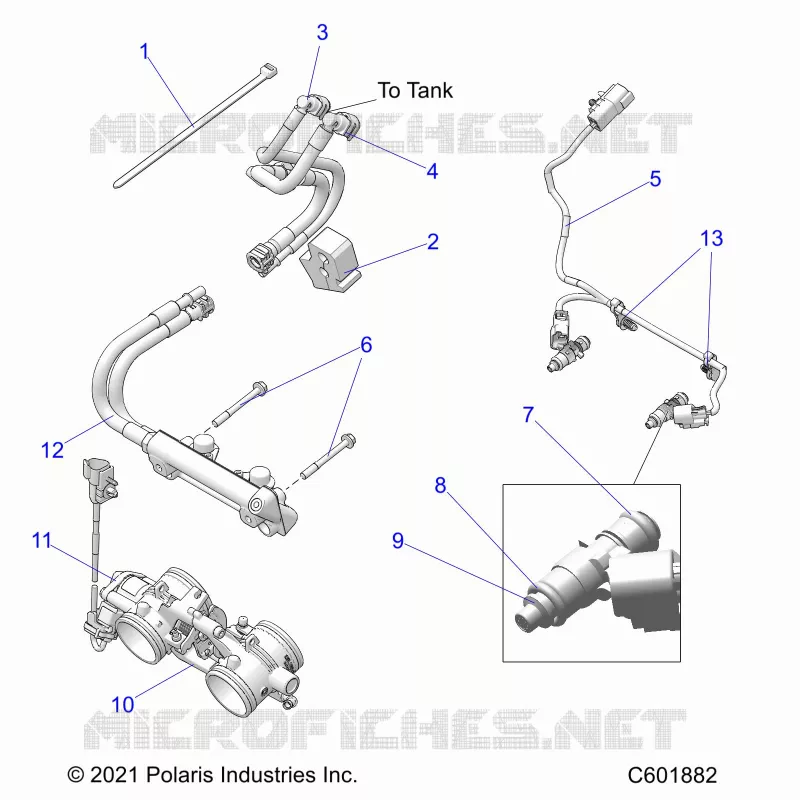 SISTEMA DE COMBUSTIBLE, RAIL, LINES AND THROTTLE BODY