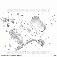 TREN, CLUTCH COVER AND DUCTING