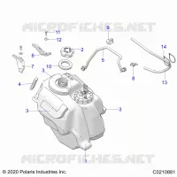 SISTEMA DE COMBUSTIBLE, FUEL TANK ASM.