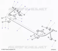 SUSPENSION, BARRA ESTABILIZADORA, REAR