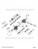 DRIVE TRAIN, PRINCIPAL GEARCASE INTERNALS