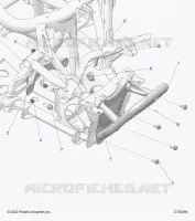 CHASSIS, MOUNTING, FRONT GEARCASE AND PARACHOQUES DELANTERA