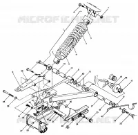 SWING ARM WELDMENT   SHOCK TRASERO ASSEMBLY (49147514750021)