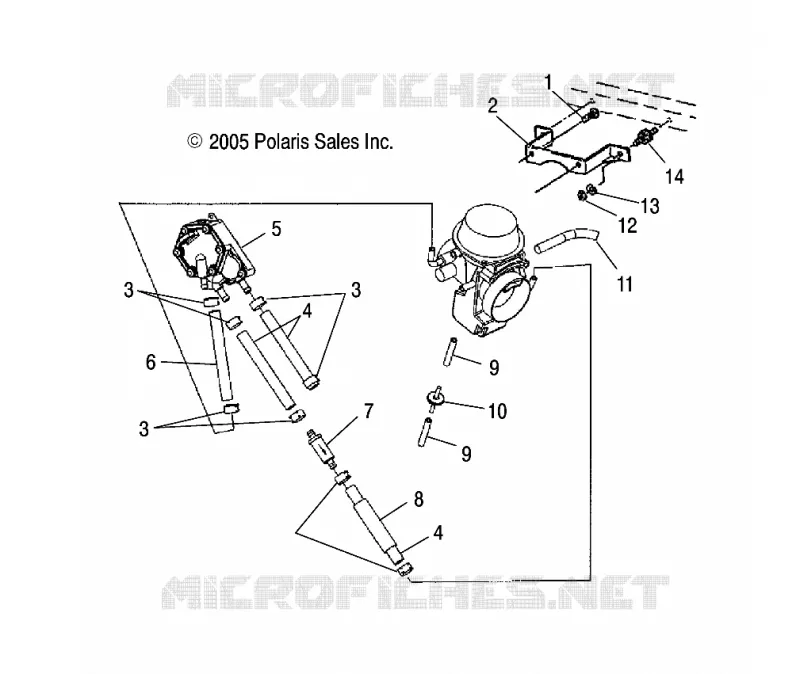 CARBURADOR MOUNTING/BOMBA DE COMBUSTIBLE/LINES