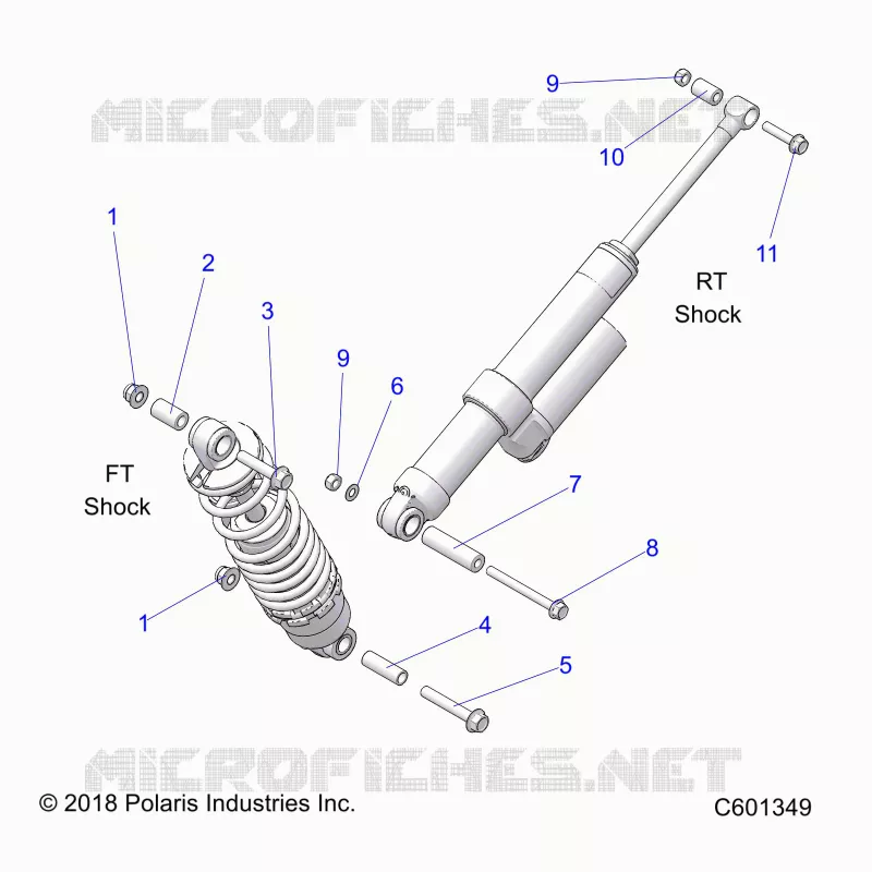 SUSPENSION, MONTAJE DE DESCARGA, REAR SUSP.